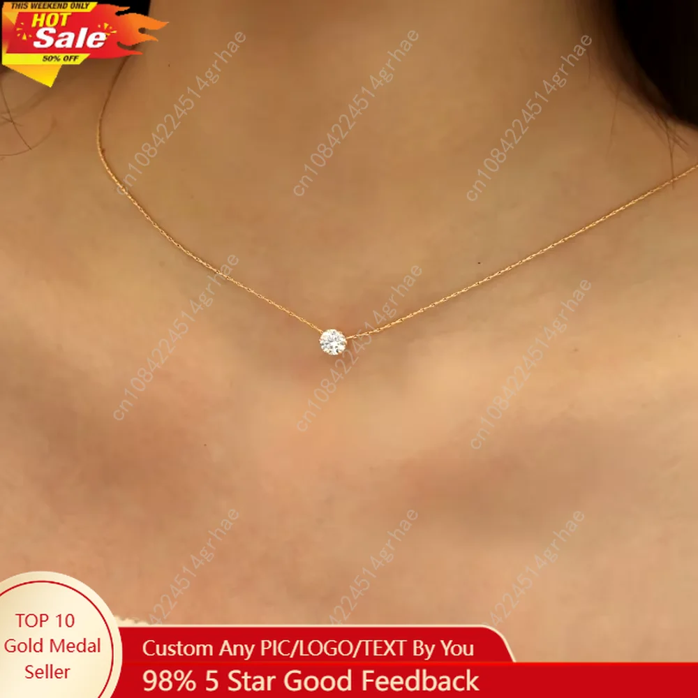 

Mariasz Minimalist Gold Color Stainless Steel Heart Dainty Classic Zircon Charm Anti Tarnish Chain Necklace for Women Jewelry