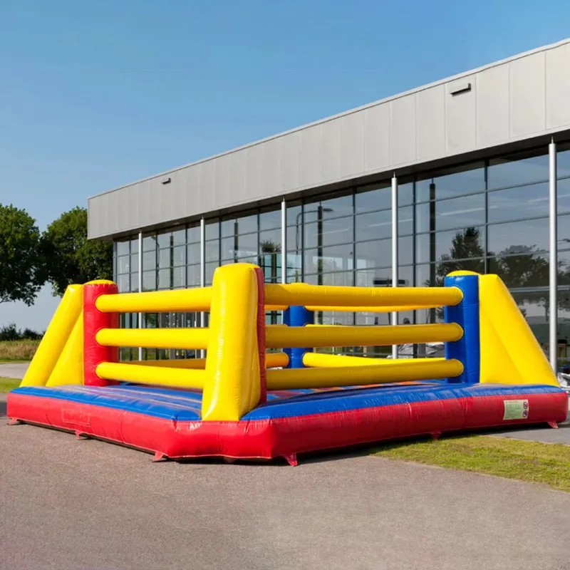 

Надувной боксерский ринг для коммерческого использования на открытом воздухе, прочная конструкция для ежедневных тренировок по кикбоксингу и боксу