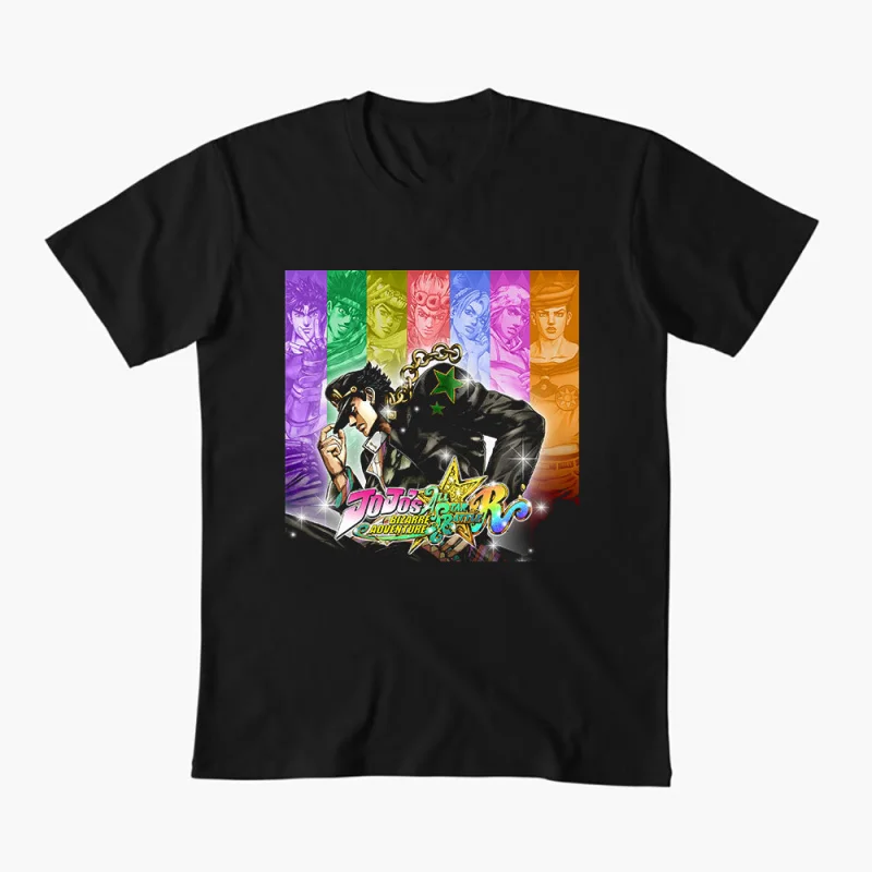 

0413 JoJo's Bizarre Adventure Anime Gift t shirt 100% cotton printed Graphic Clothes Y2K clothing Cartoon Tee All size Tops