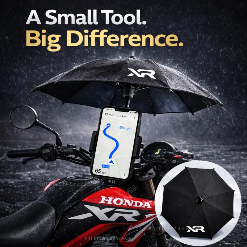 

Держатель для телефона и зонта для мотоцикла Honda XR, водонепроницаемый, с защитой от солнца и бликов, крепление на руль для GPS-навигатора