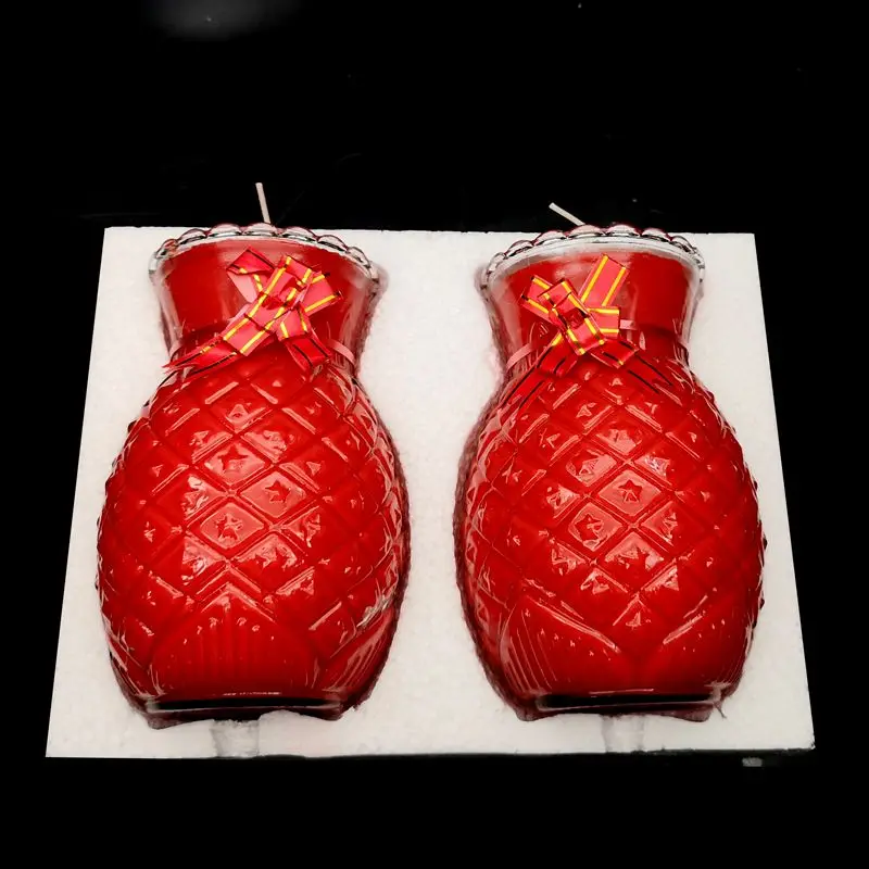 Glass pineapple lamp Buddha front temple offering Buddha ghee lamp, Buddha pineapple lamp candle lamp plus headlamp