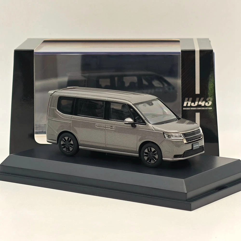 Hobby Japan 1/43 STEP WGN e:HEV SPADA Super Platinum Gray (M) HJ432004GM Diecast Model Car Limited Collection Auto Toys Gift