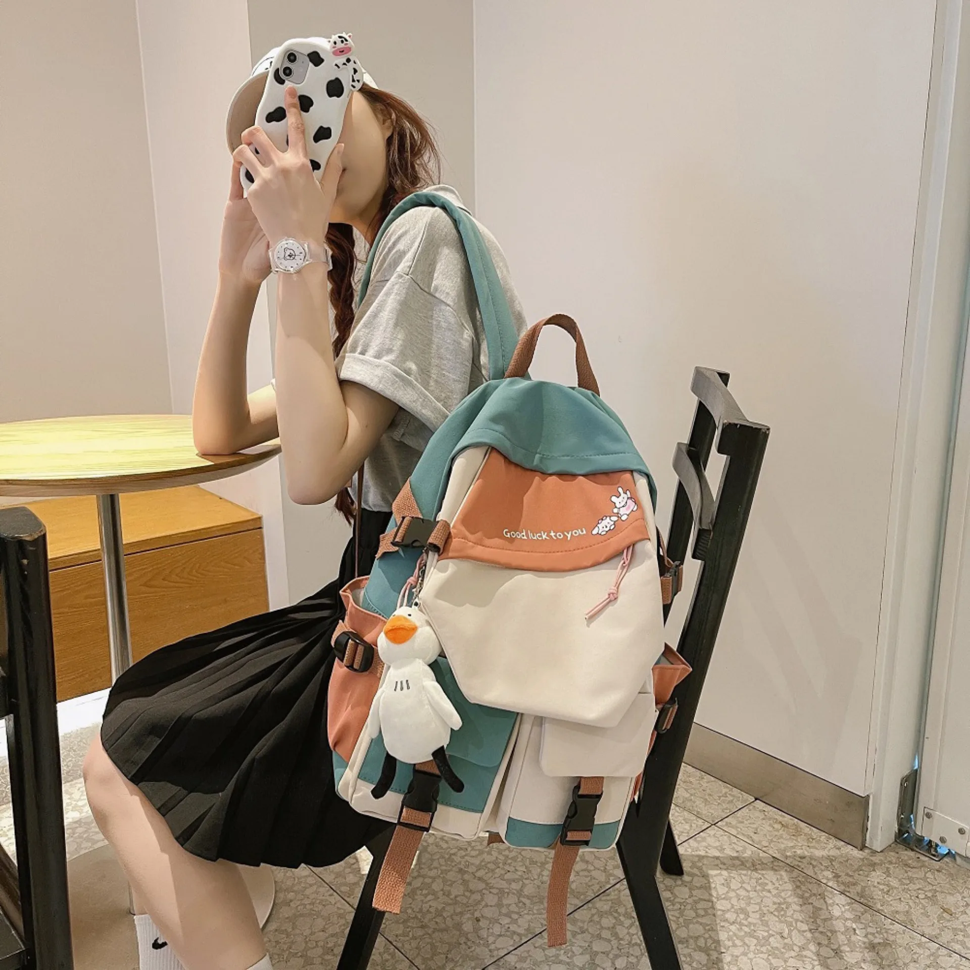 Backpack Boys And Girl Fashion Korean Style SchoolBag Mochila Students Rucksuck School Bags For Girls Travel Backpack