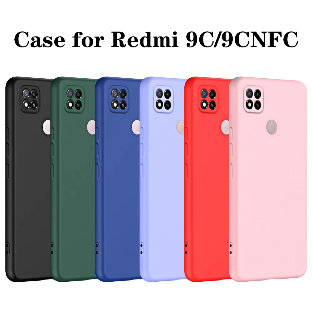 Luxury Liquid Silicone Phone Case for Xiaomi Redmi 9C Nfc 9CNFC Cover Cases