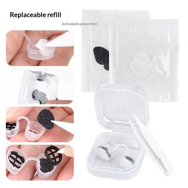 High Efficiency Invisible Nose Filters 1 Set Nasal Plugs Anti Dust Smog Pollen Allergy for Daily Use