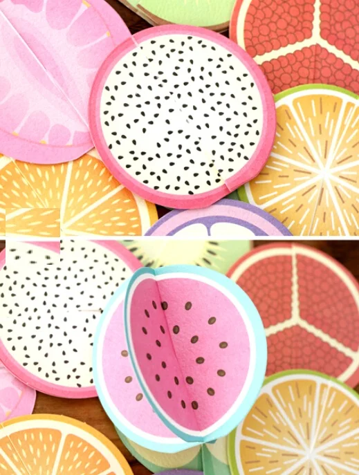 1pcs/pack Sweet 3D Fruit Greeting Card Design DIY Cards For Invitation And For Party Using