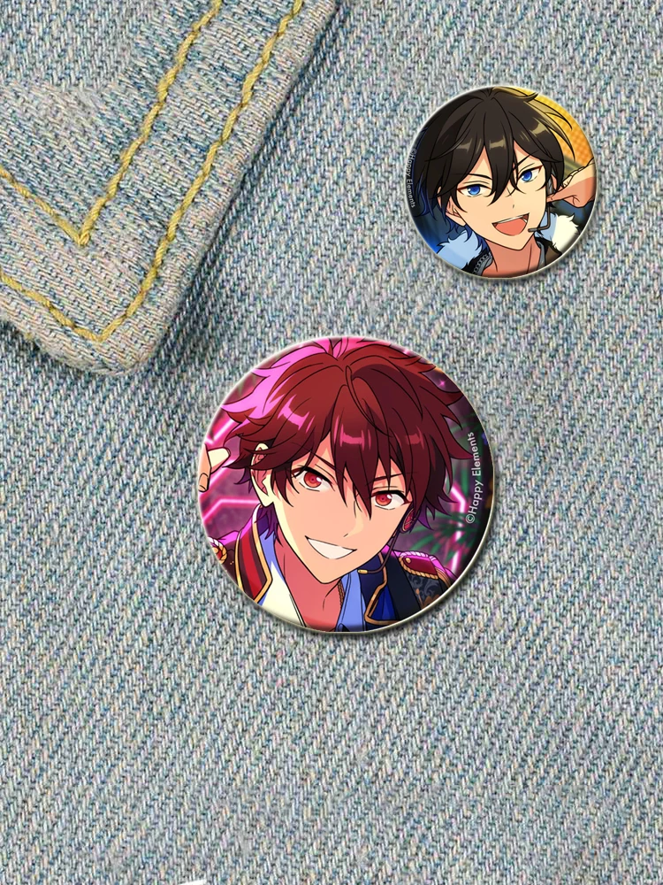 Ensemble Stars Idol Creative Brooches Figures Isara Mao Sakuma Rei Tsukinaga Pins Backpack Clothes Decoration Fashion Jewelry