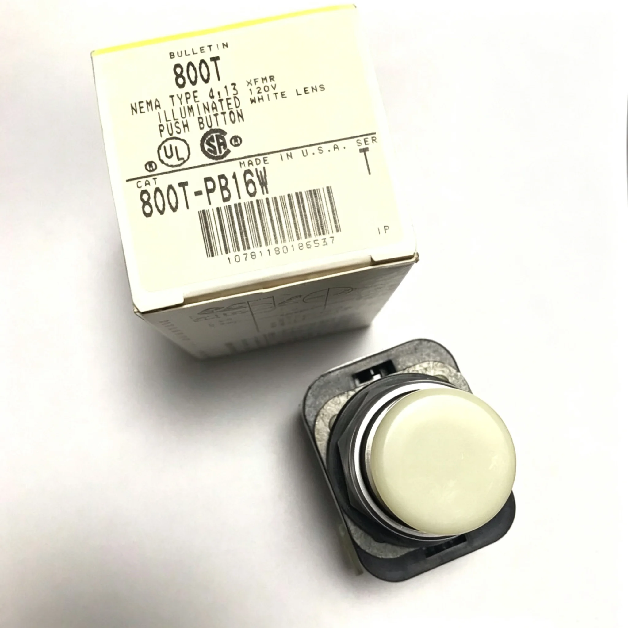 800T-PB16 industrial light-emitting button 120V 50/60Hz with transformer control panel operation switch replacement original fac
