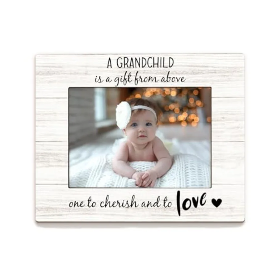 New Grandparent Gifts Picture Frame 5x7, First Time Grandparent Gifts Photo Frame, Grandparents Baby Announcement, A is A Woode