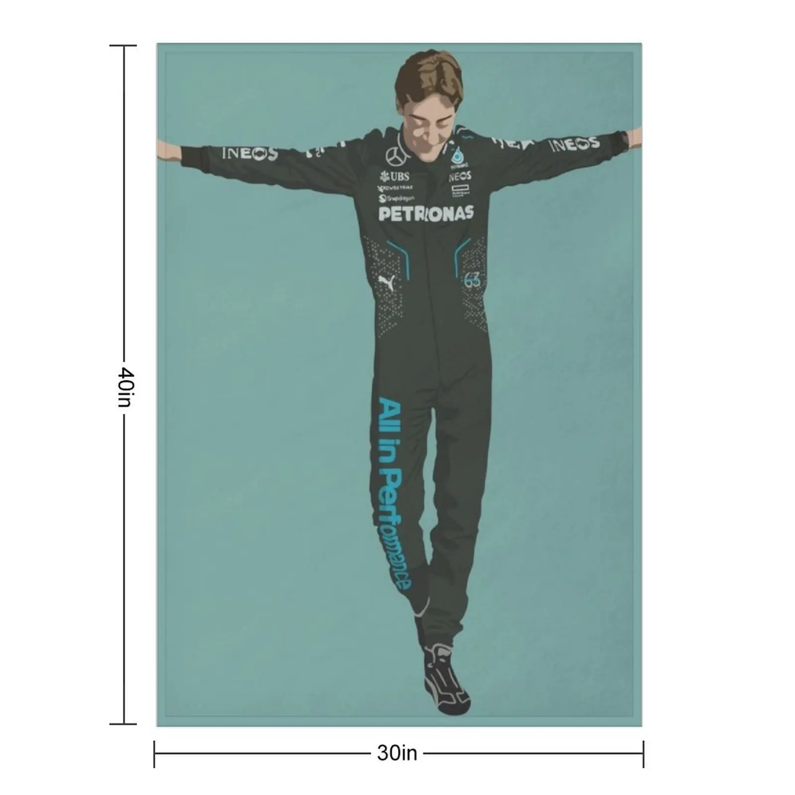 جورج راسل رمي بطانية التخييم أفكار هدية عيد الحب الدافئة لفصل الشتاء البطانيات الزخرفية