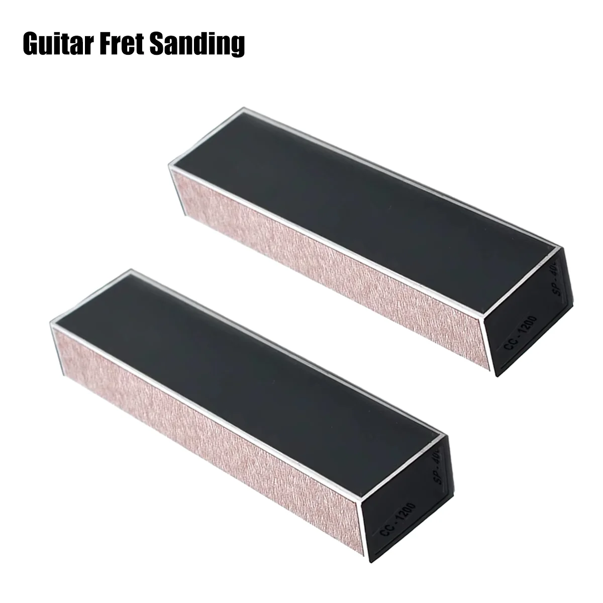 Miwayer 1/2Pcs Guitar Repair Accessory, Fret Leveling Rod With Self-adhesive Sandpaper For Fret Sanding And Surface Polishing