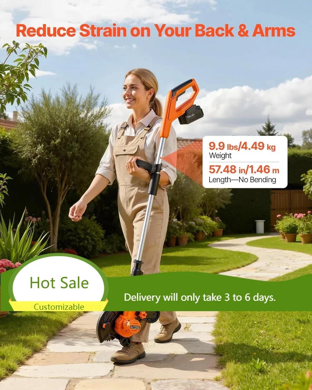 Cordless Lawn Edger 8.8