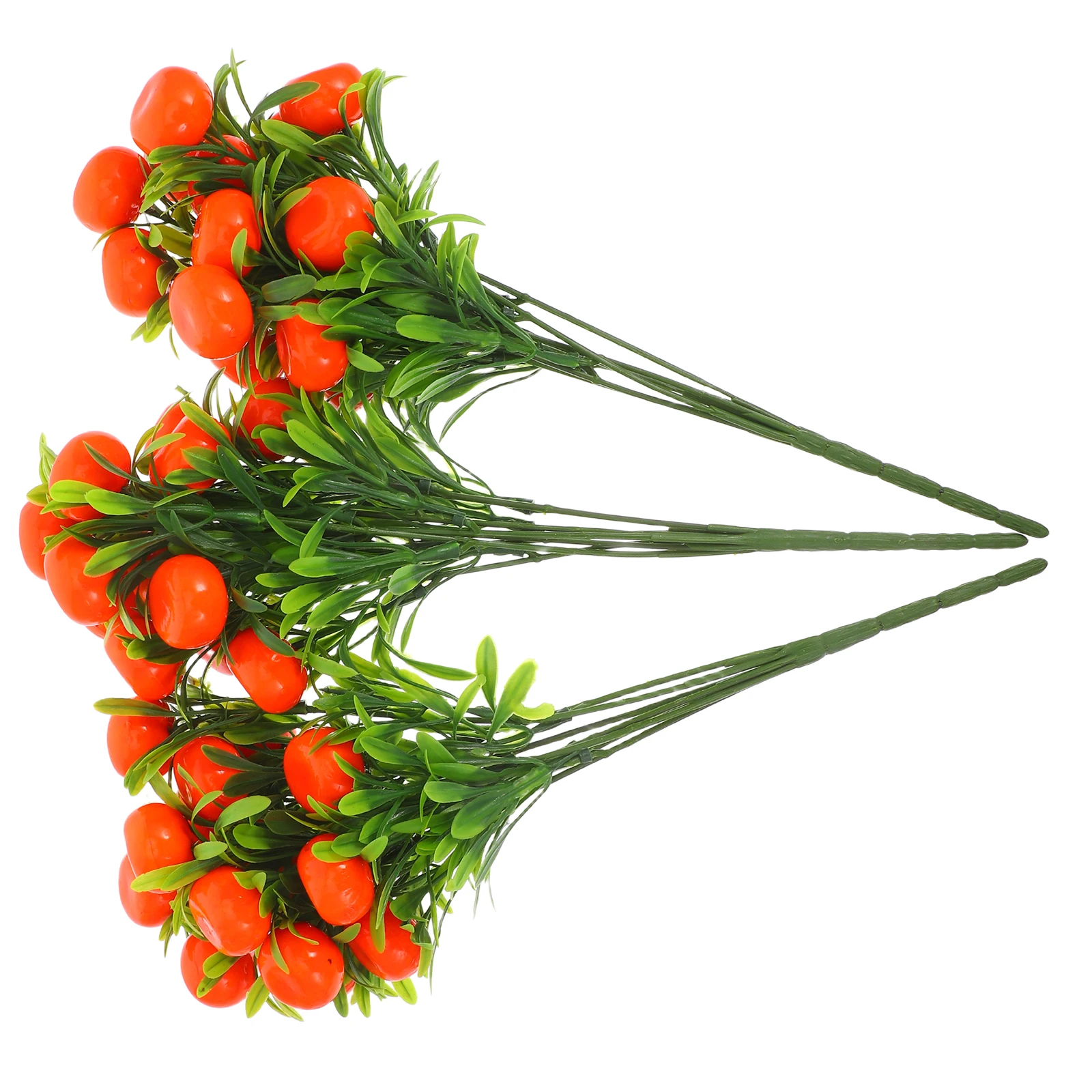 

3Pcs Faux Orange Branches Realistic Orange Stems for Home Decor Vase Arrangements Party Table Centerpieces Artificial Fruit