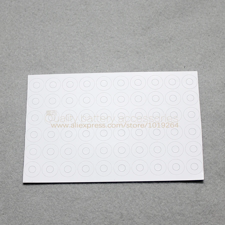 18650 general purpose lithium battery high temperature insulation gasket white cardboard insulation sheet 18650 hollow tip surfa