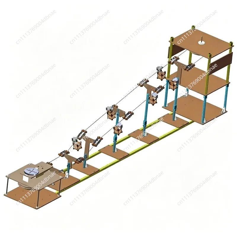 small production handmade popular science model materials Sightseeing cable car, scientific experiment technology