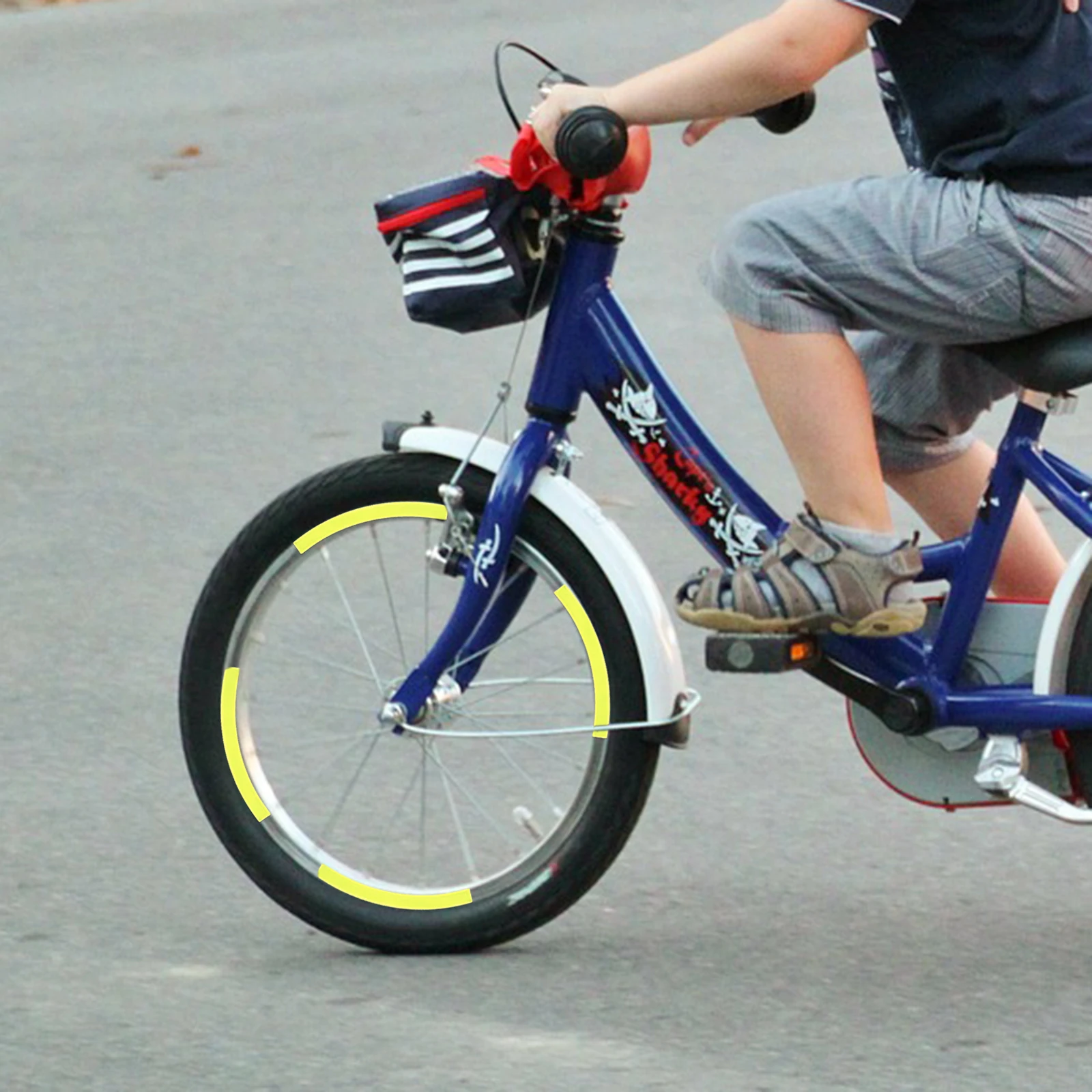 

Balance Bike Reflector Rim Reflective Sticker Wheel Body Safety Adhesive Tape Night Riding Safety Warning Decal