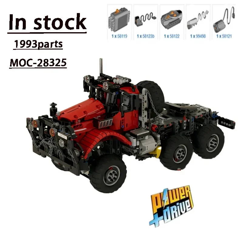 New MOC-28325 All Terrain (Offroad) Truck Type 2 Red Electric RC Building Block Model 1993 Parts Kit Kids Birthday Toy Gift