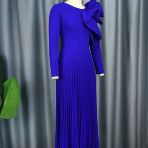 8 Main Sales Navy Long Dress - №8