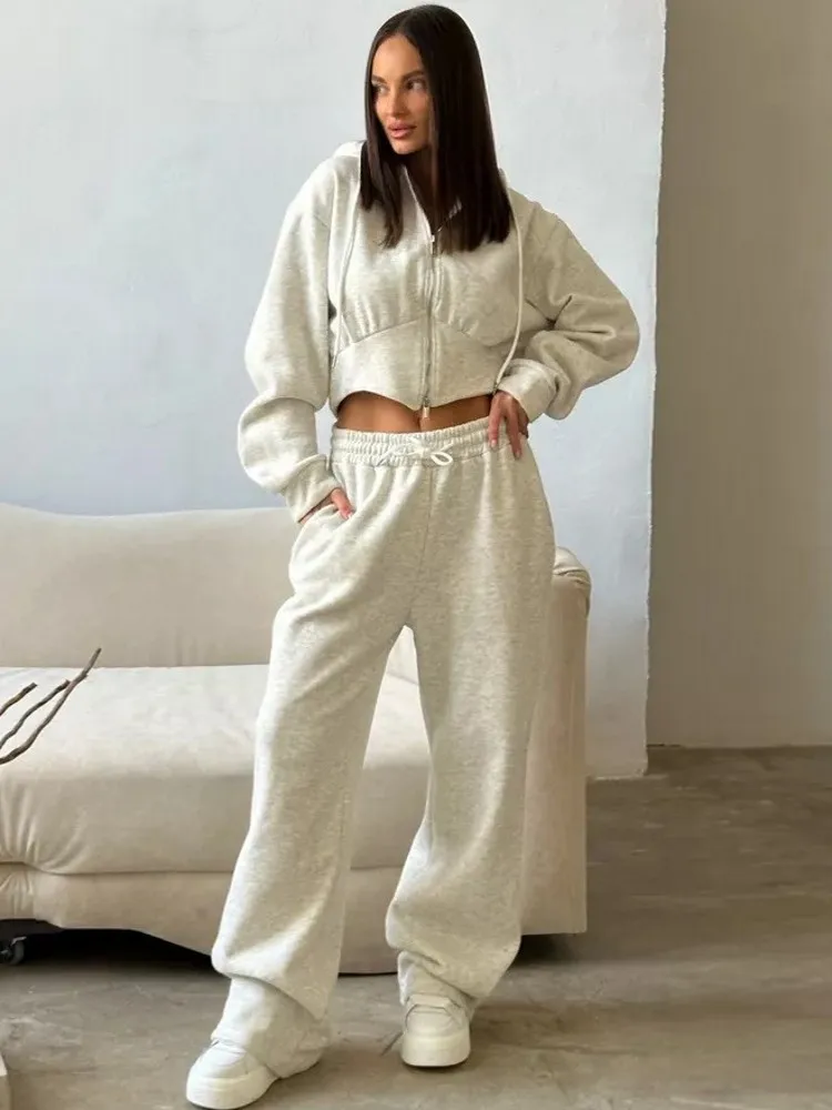 

2 Piece Women Sets 2025 New Arrival Autumn Winter Matching Sets Two Pieces Sets Long Sleeve Top And Pants Suits Outfits Clothing