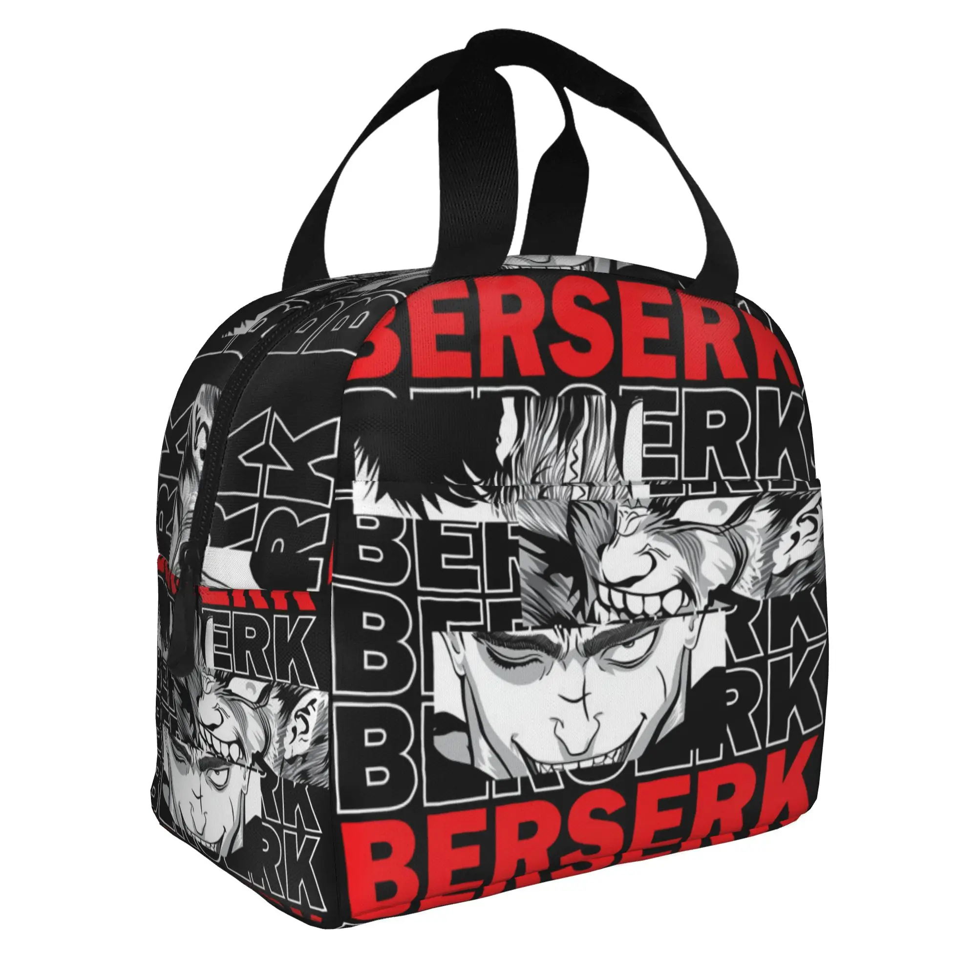 B-Berserks Thermal Insulated Lunch Bag Brand Imprinted Warrior Comic Portable Lunch Container Work School Storage Food Box