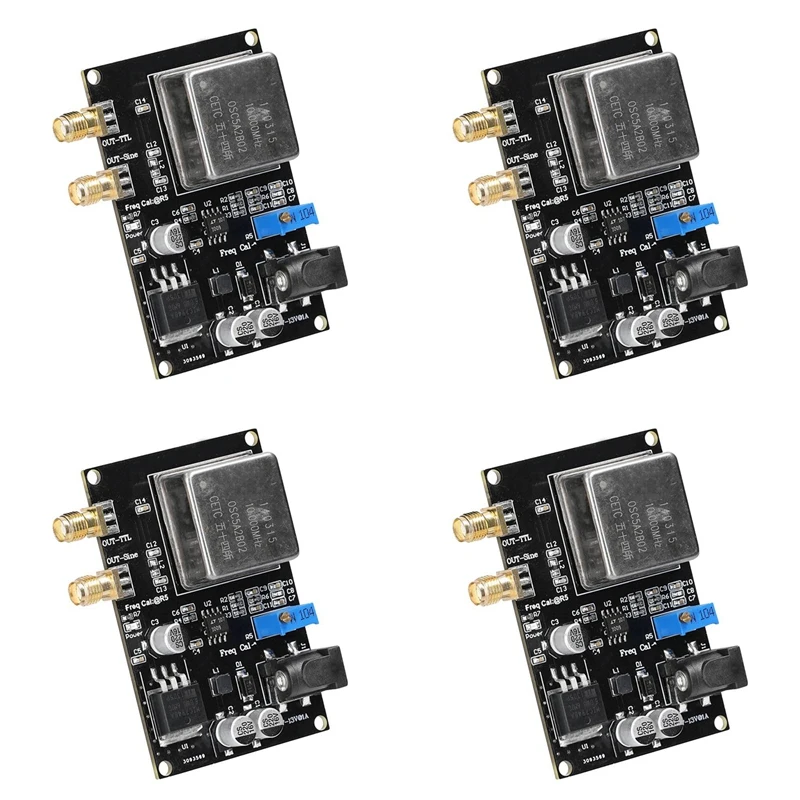 

4X 10Mhz OCXO Frequency Reference Module Black Frequency Meter Low Phase Noise For Sound Decoder Frequency Meter