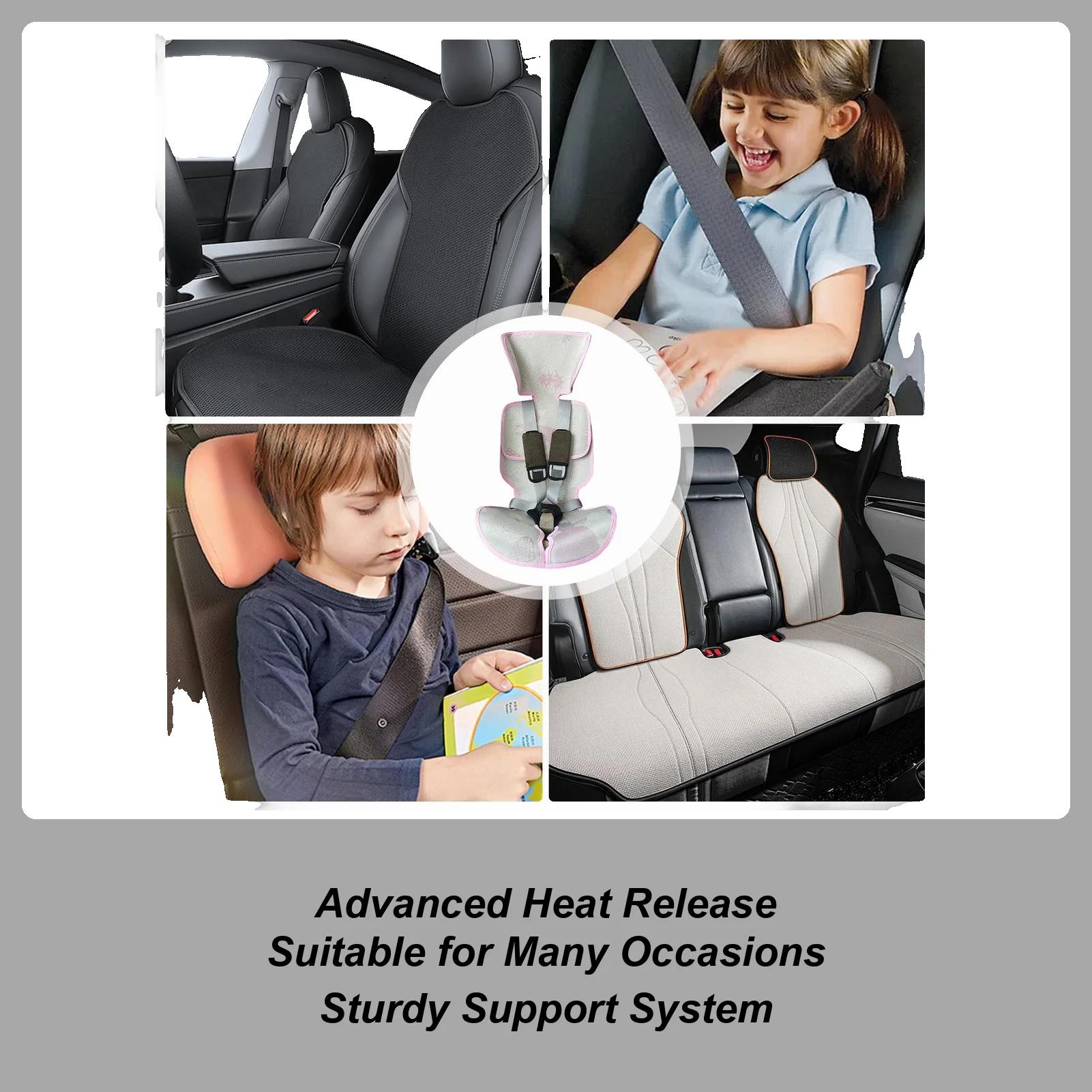 

Охлаждающая подставка для автомобильного сиденья, крутая подставка для стула для малышей, домашняя детская подушка из ротанга, крутой коврик из ледяного шелка для горячей погоды, автомобильная коляска в помещении