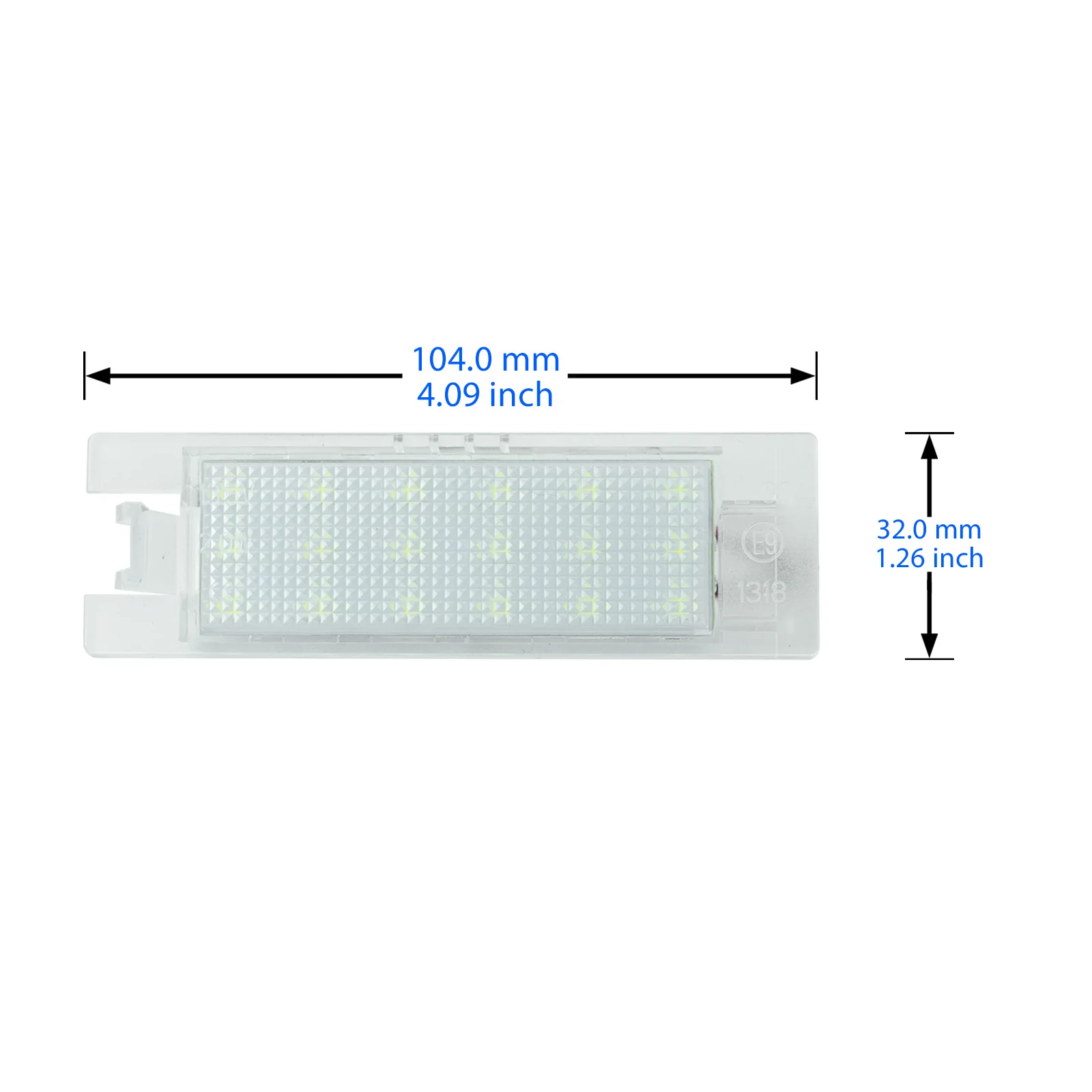 ANGRONG 2x LED CANBUS License Number Plate Light For Vauxhall Opel Astra H J Corsa C D Insignia Meriva - view 6