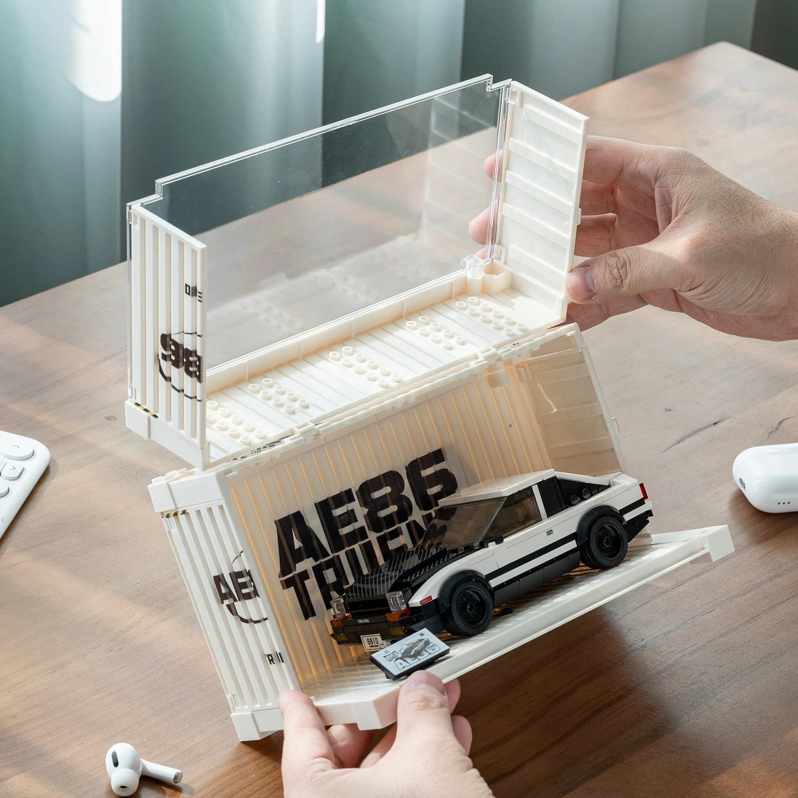 327PCS PB8810 Speed Car Technical AE86 Sports Car Racing Building Blocks Brick Vehicle Toys with Display Box Gifts for Kids