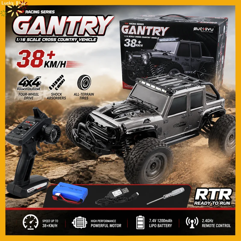 Suchiyu 16103 Gantry 1:18 Scale Brushed Rc Car 4wd 38+ Km/H High Speed Off Road Drift Rock Crawler Racing Toy For Adults