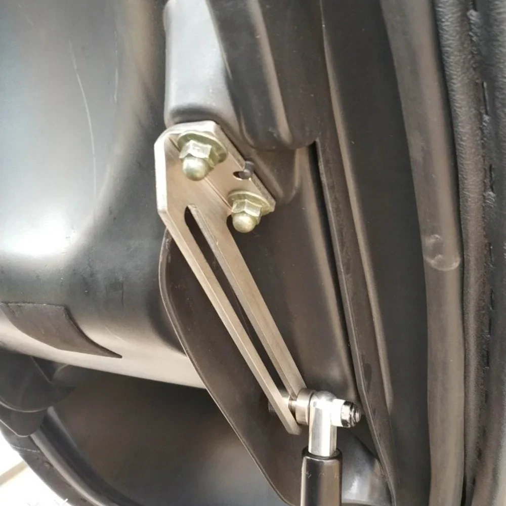 new For KYMCO XCITING 250/300/500 R250Fi Downtown 300i/350i Motorcycle Seat Stopper Tracks Parts Open Angle Increases Bracket