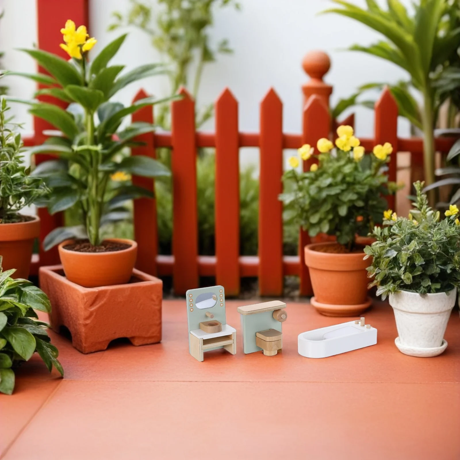 Houten Mini Huis Meubelset Miniatuur Keuken Slaapkamer Badkamer Veilig Fantasiespel Accessoires Kerst Verjaardagscadeau