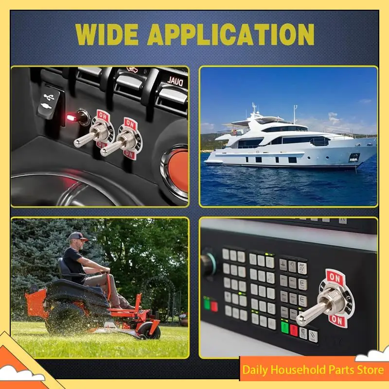 4Pin عكس قطبية تبديل التبديل 2 قطعة 12 فولت لحظة الروك التبديل 30A On Off On DPDT 3 موقف غطاء التمهيد مقاوم للماء حار!