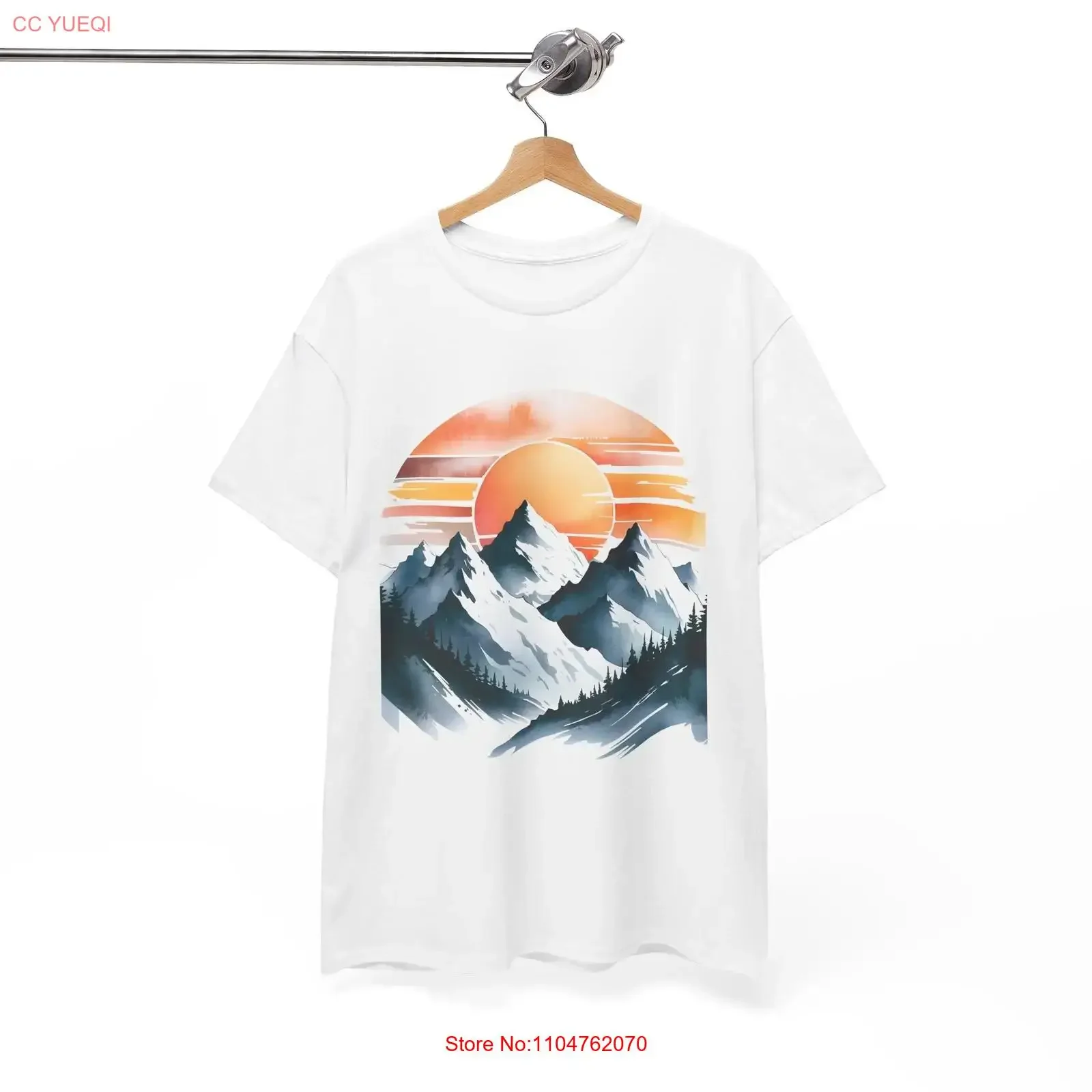 Mountain Spirit T Shirt Nature Lover Hiking Outdoor Adventure vintage Washed Comfortable graphic streetwear homme Breathable