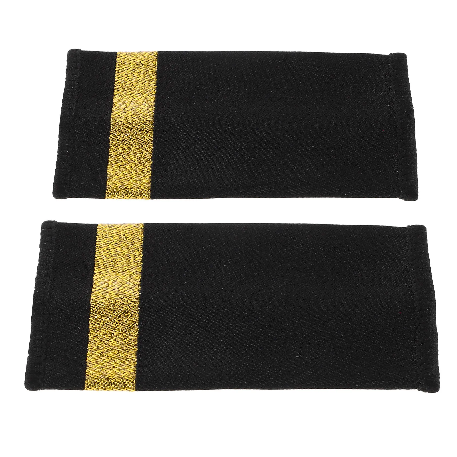 1Pair Aviation Pilot Shoulder Boards Epaulettes Professional One-Bar Captain Uniform Badge Airline Flight Performance