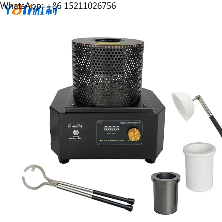 

Induction Melter Melting Furnace 500G Gold Capacity Smelting Machine for Silver Gold Cooper 1600 Degrees