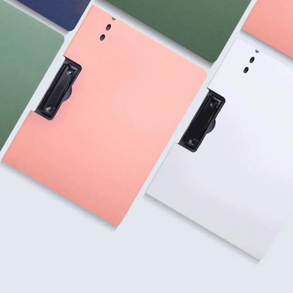Memo Clip Board 6 Colors A4 Documents Storage Clip Backing Plate Hard Delicate Texture File Clip Board Office Supplies