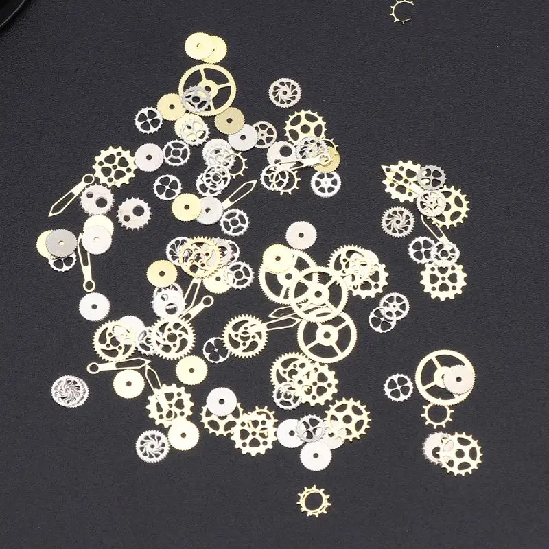 Mini Exquisite Cogs Gear Resin Fillers Metal Steampunk Pendant Resin Filling for UV Resin Crafts,DIY Handicrafts