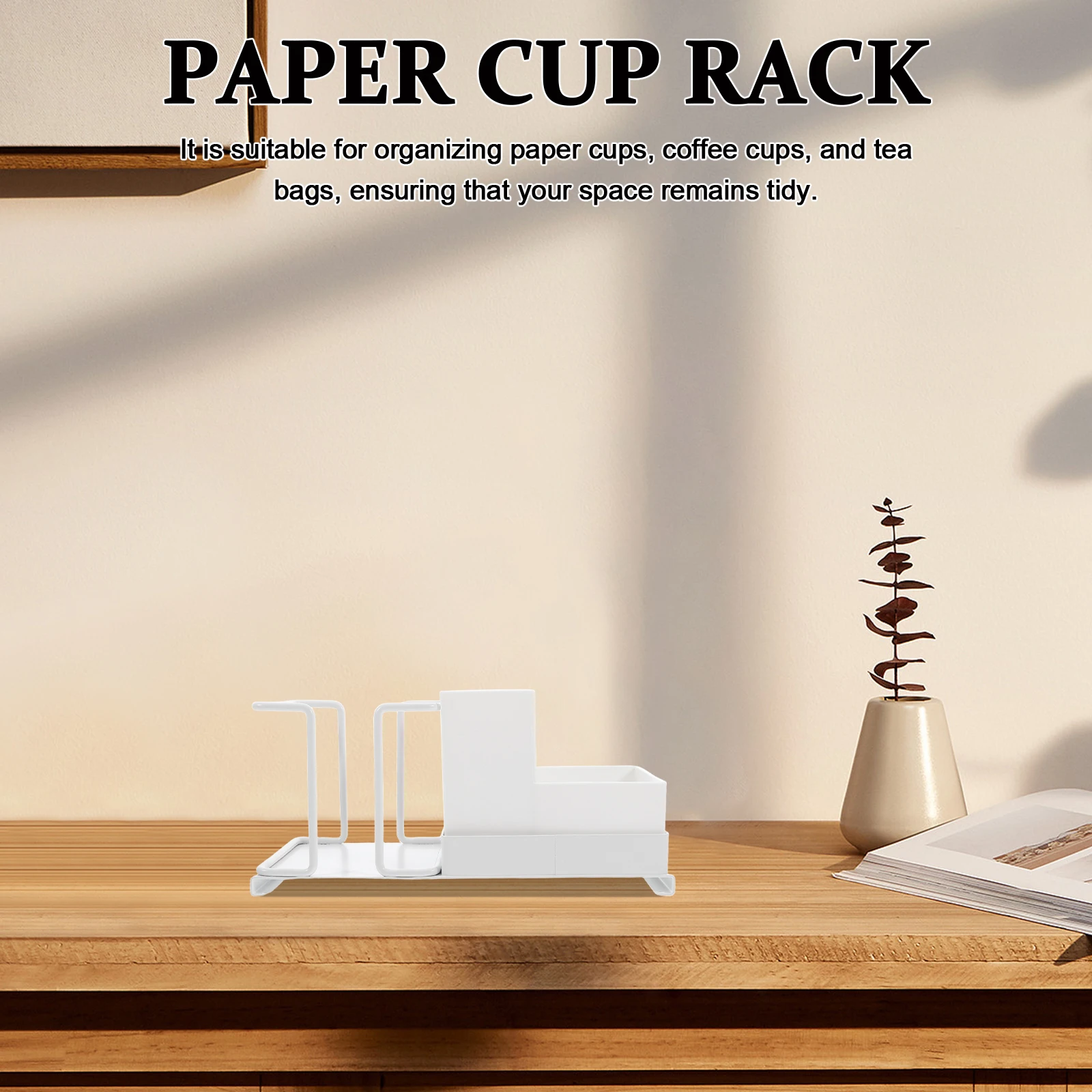 

Paper Cup Storage Rack Coffee Disposable Holder for Countertop Organizer Organizers and Display