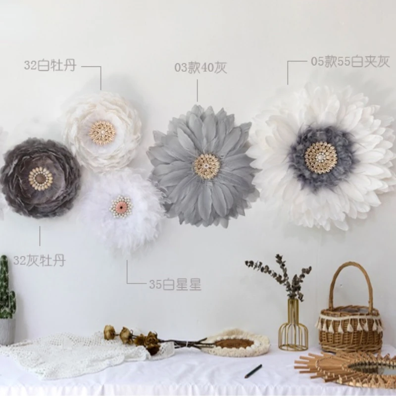 

5/8PC/lot Macrame Wall Hanging Feather Paste Tapestry Decorative Boho Decor Handmade DIY Party Room Home Decoration Accessories