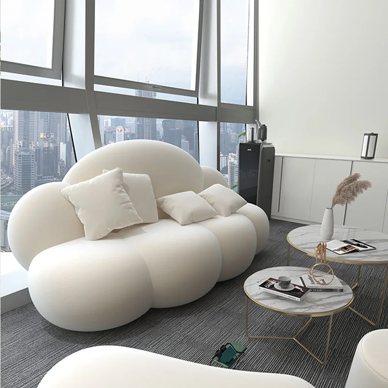 Nordic small unit clothing store office beauty salon leisure creative sofa coffee table combination