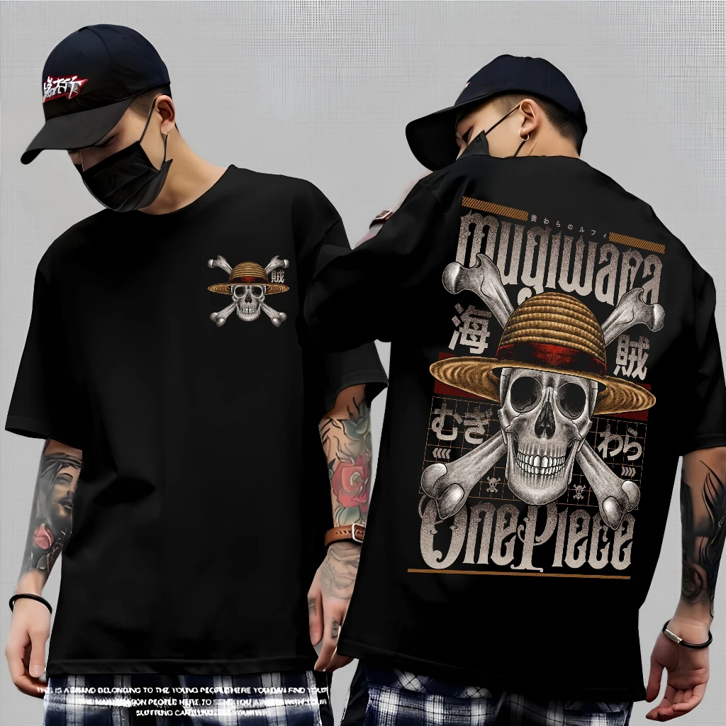 2026 Zomer Anime One Piece Strohoed Luffy Special Edition 3D-geprint T-shirt, sportief en ademend, Bandai Cosplay Outfit