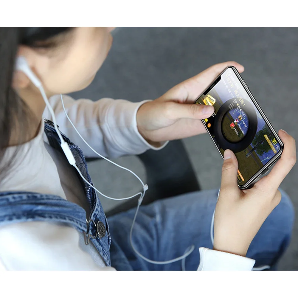 Phone Charging Port Extension Adapter, OTG Converter for iPhone Splitter, Dual Adapter Splitter for 3.5mm Jack to AUX Earphone