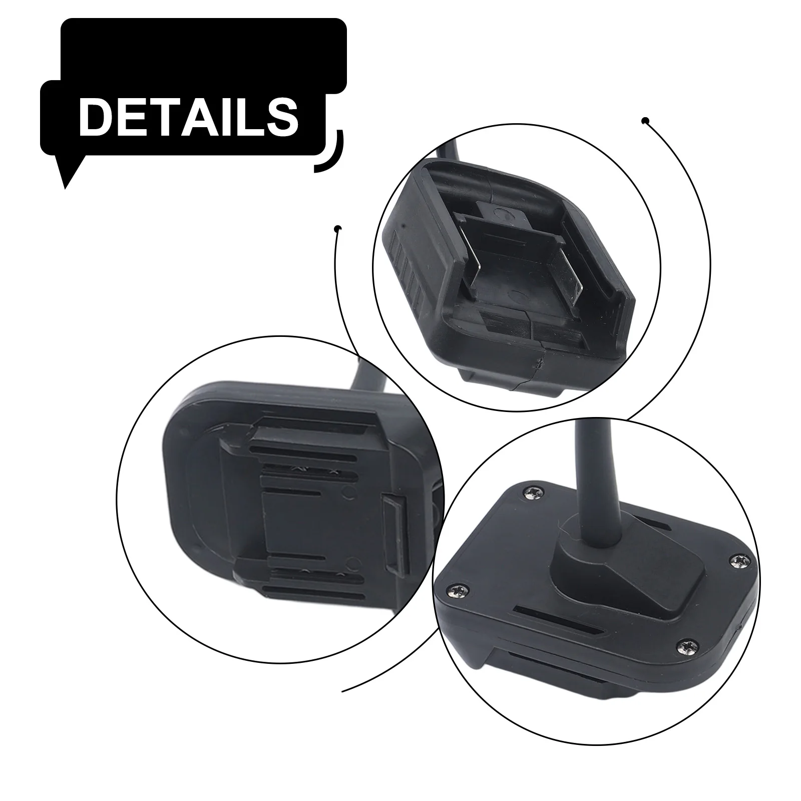 

Адаптер для домашнего ремонта, черный, 18В/21В, высокопрочный, с защитой от короткого замыкания