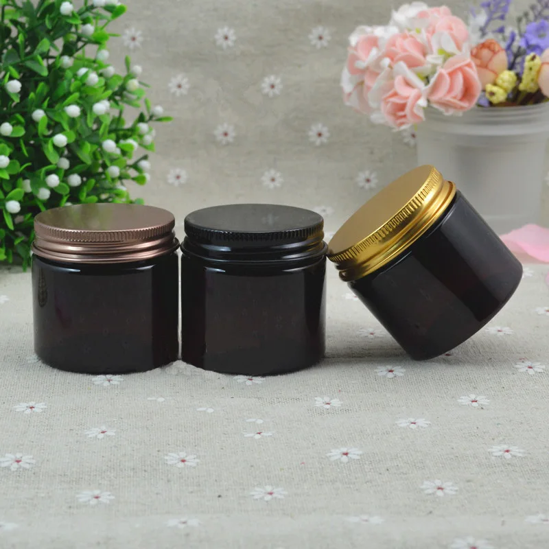 

30G brown plastic PET jar/pot/bottle for essence/gel/cream/mask/moisturizer/wax/skin care/art nail cosmetic packing