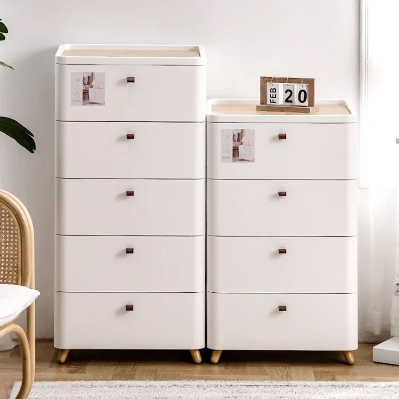 Multi-functional bedside table, drawer-type storage cabinet, household installation-free integrated storage cabinet