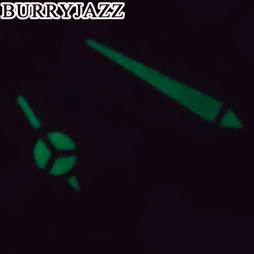 Burryジャズ照明手、シルバー、ゴールド、グリーン、nh35、nh36、nh38、7s26、7s36、4r35、4r36