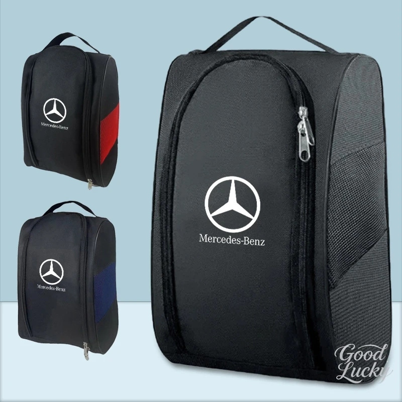 Bolsa de Viagem com Zíper para Armazenamento de Tênis e Calçados para Carro, Ideal para Mercedes Benz CLK GLC W212 C200 C300 W203 W169 W176 GLC
