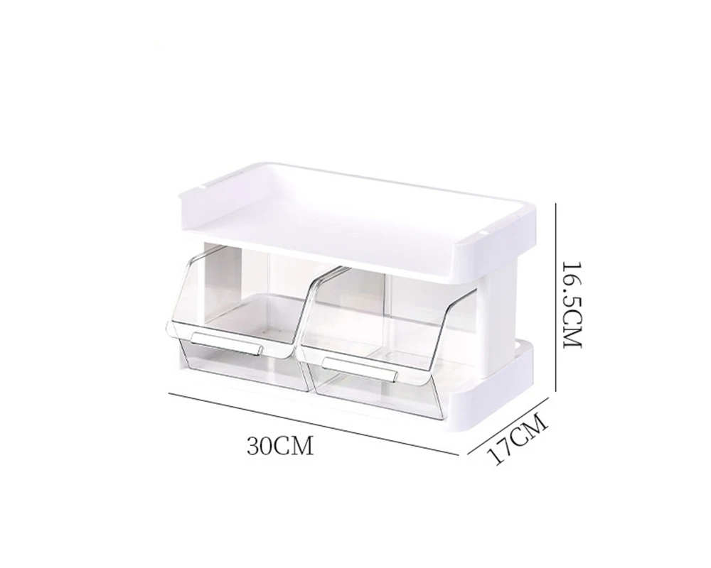 Tea Bag Storage Rack Coffee Bags, Sugar Packets Organizer, Office Kitchen Study Shelf Box, Display Dispenser, 3 Layers