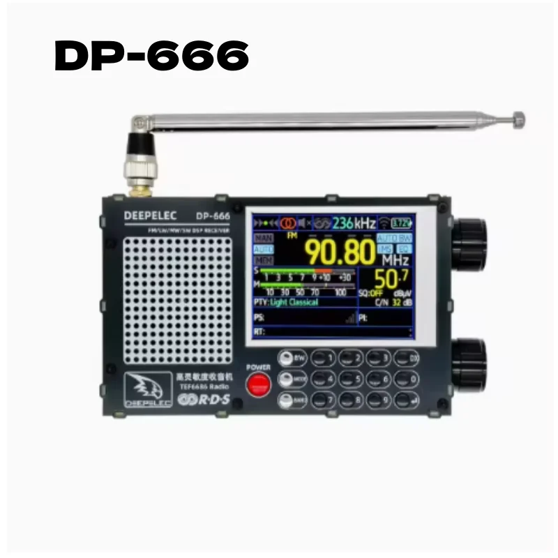 New TEF6686 DSP Radio DP-666 High Sensitivity Full Band FM AM FM Shortwave