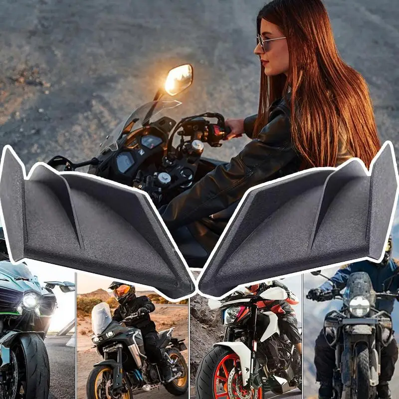 Aerodynamic Wing Spoiler Motorcycle Wings Motorcycle Fairing Winglets Motorcycle Winglet Motorcycle Aerodynamic Winglets For